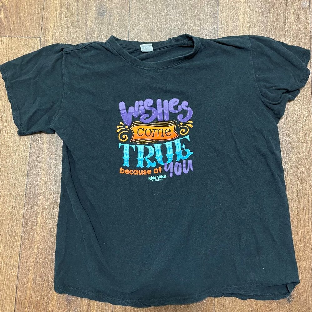 Kids Wish Network Black Tee